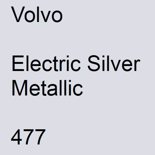 Volvo, Electric Silver Metallic, 477.